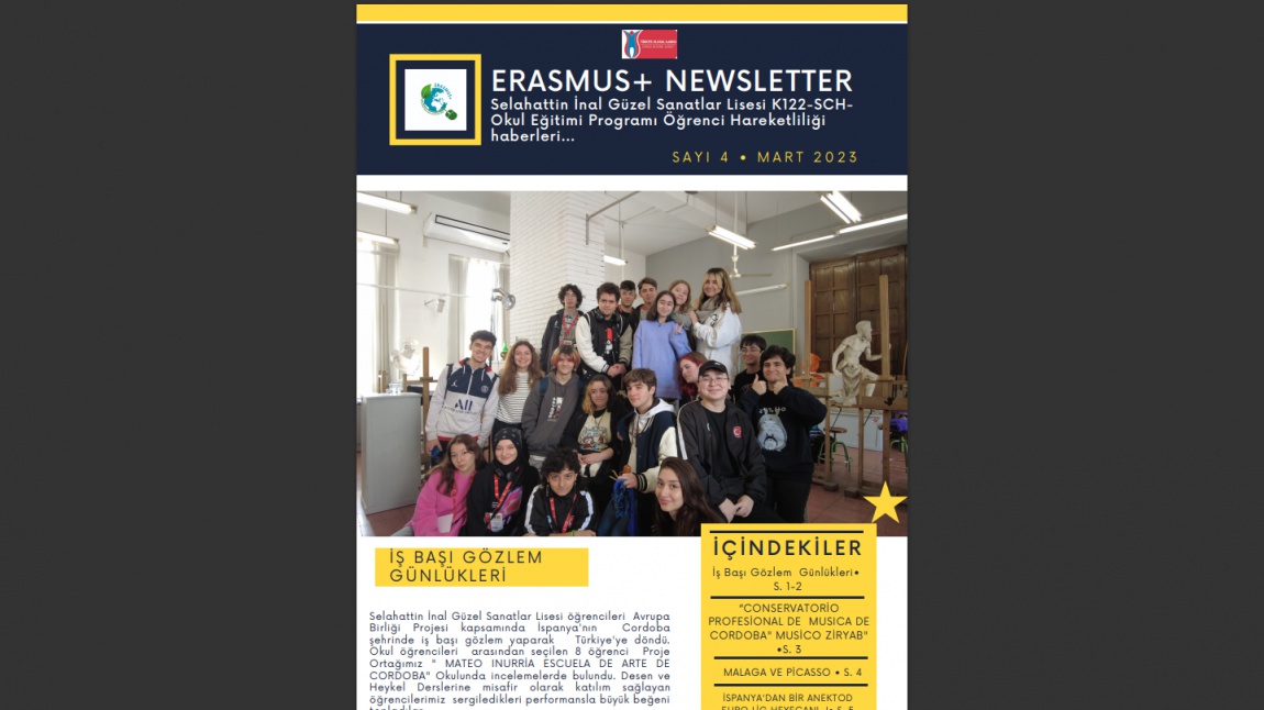Erasmus Gazetemizin 4. Sayısı Yayında